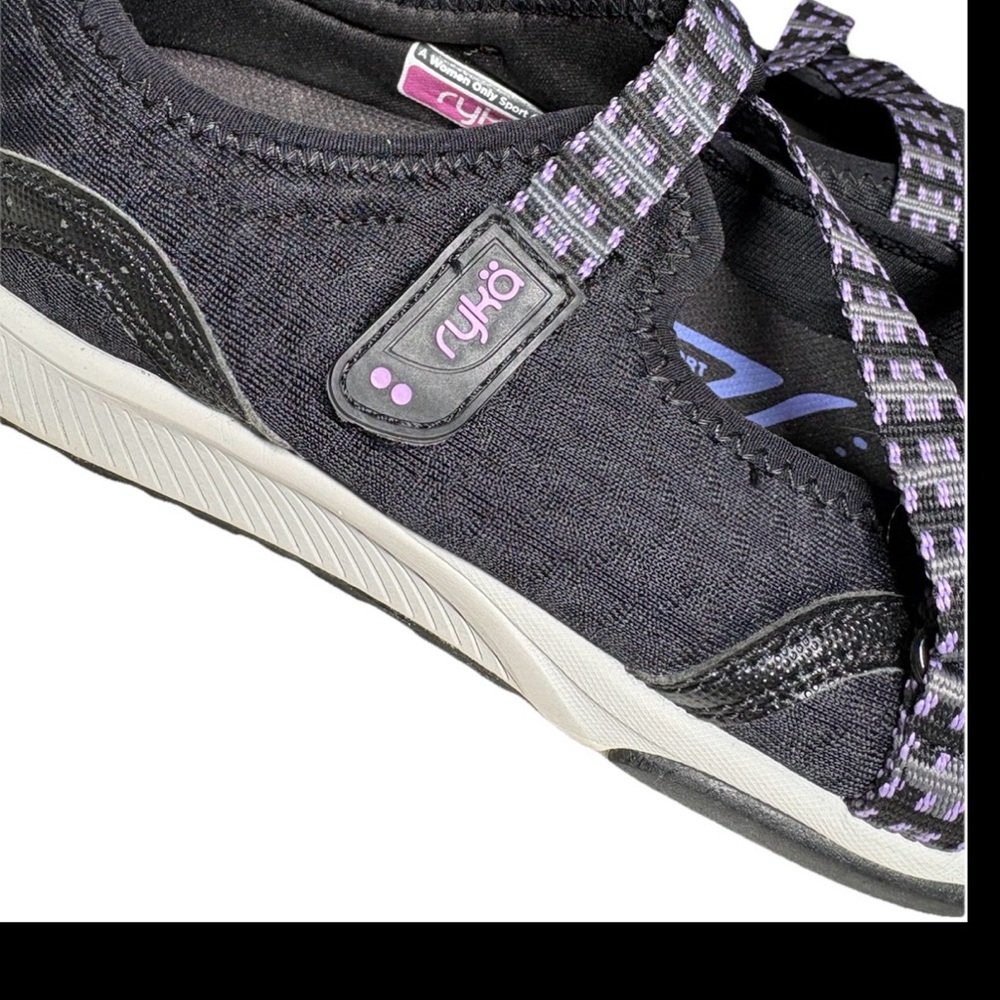 Ryka Black with Pink Logo Athletic Slip-On Shoe 7.5W - Picture 7 of 7
